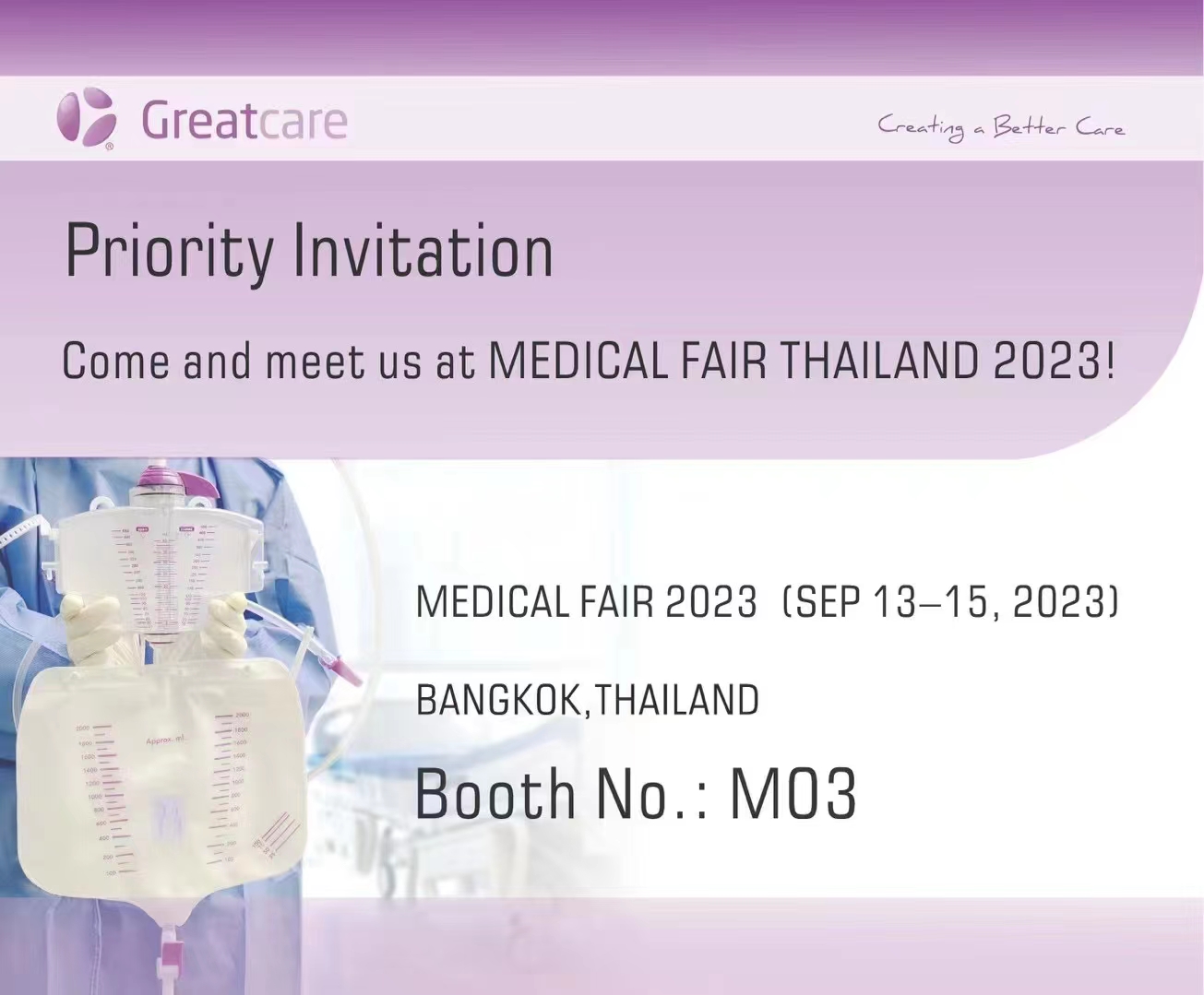 Il team Greatcare partecipa alla Fiera medica Tailandia 2023